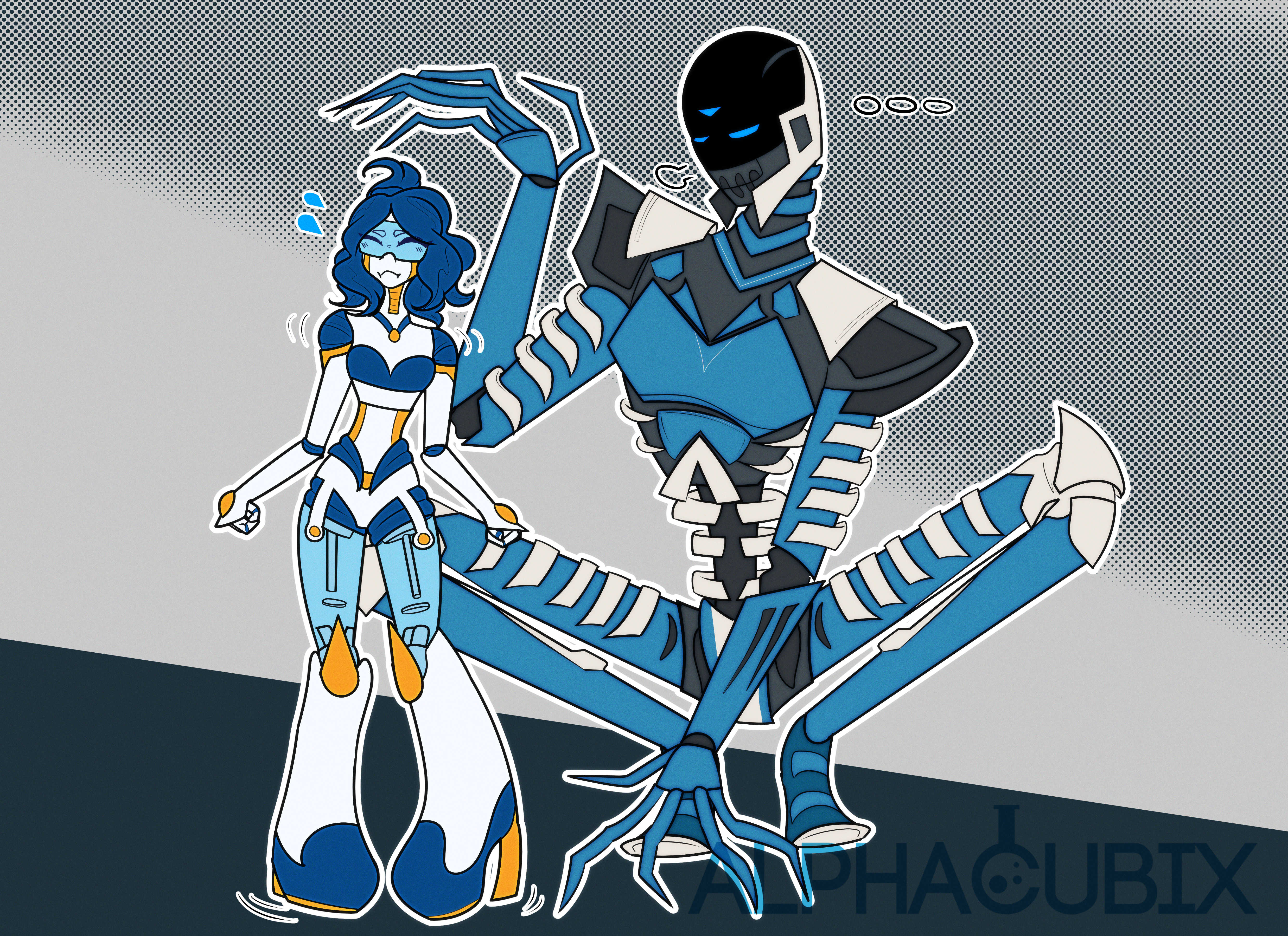 Cubii and robot oc for Noah